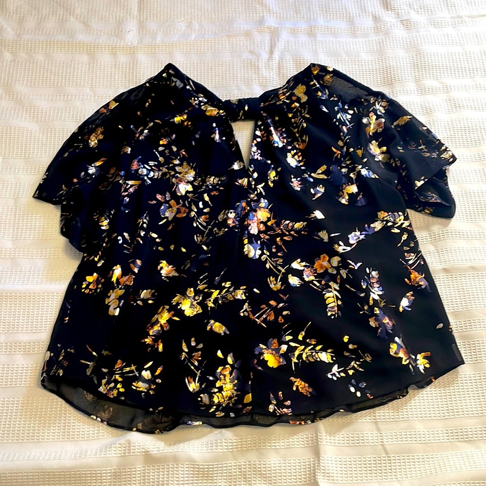 Black and gold dress top.